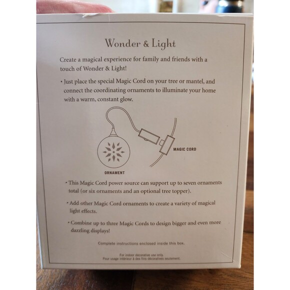 NEW Hallmark Keepsake MAGIC CORD Wonder & Light 2011 Powers 7 Ornaments - Picture 2 of 3